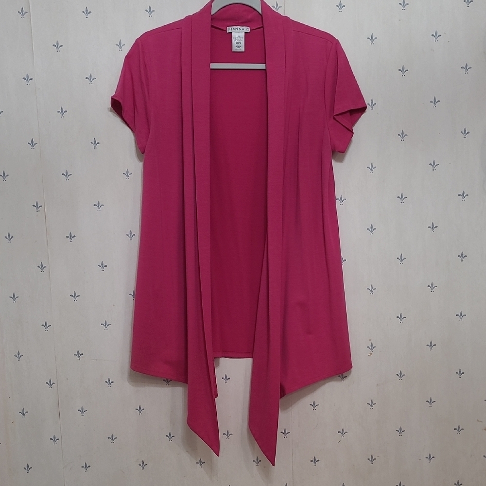 Pink Short Sleeve Cardigan